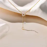 Circle of Dazzle - Lab Diamond Necklace thumbnail 3