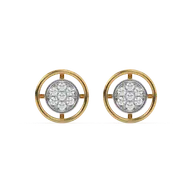 Circle of Dazzle - Lab Diamond Stud Earrings thumbnail 3