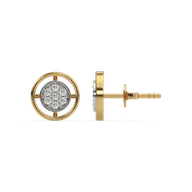 Circle of Dazzle - Lab Diamond Stud Earrings thumbnail 4