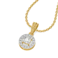 Circle of Light - Pure Gold Lab Diamond Pendant thumbnail 2