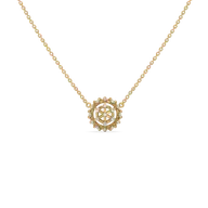 Classic Compass - Lab Diamond Pendant Necklace thumbnail 1