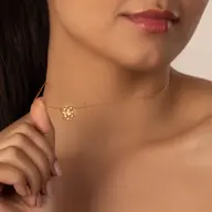 Classic Compass - Lab Diamond Pendant Necklace thumbnail 2