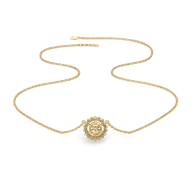 Classic Compass - Lab Diamond Pendant Necklace thumbnail 3