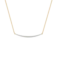 Classic Crescent - Lab Diamond Necklace thumbnail 1