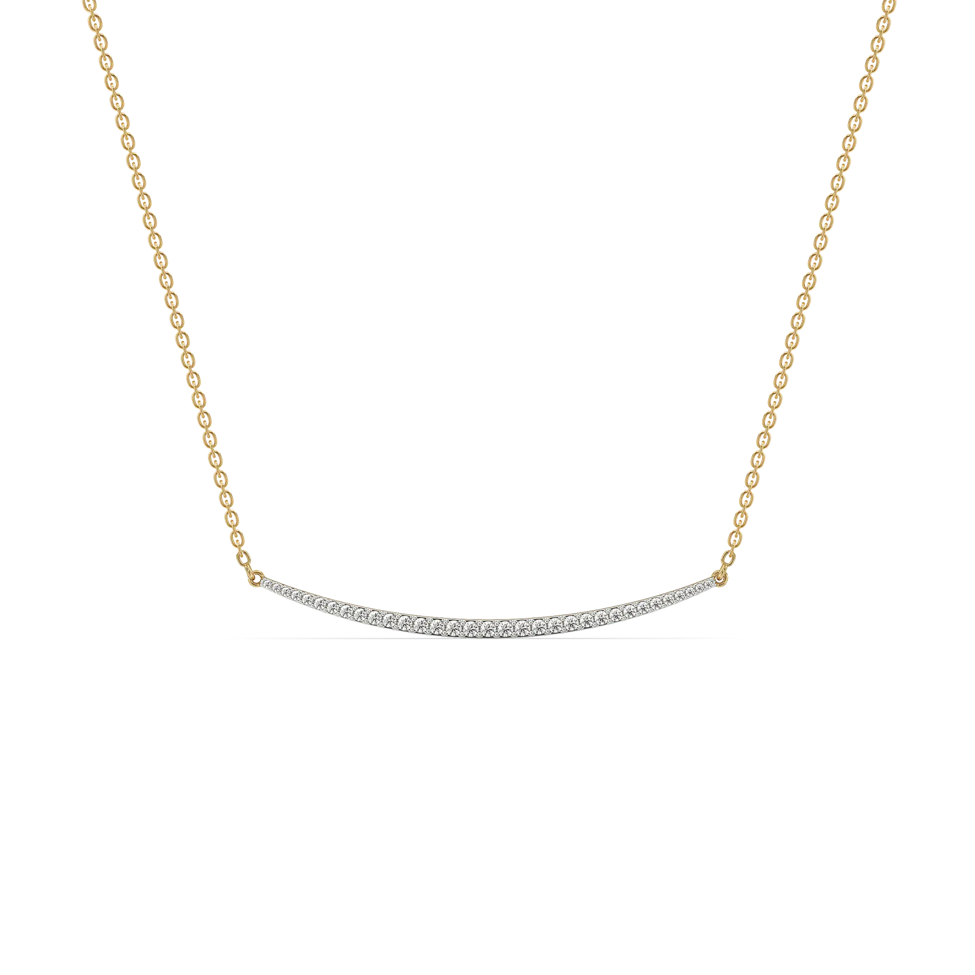 Classic Crescent - Lab Diamond Necklace — image 1