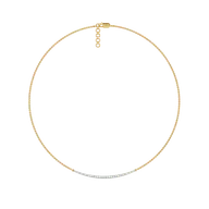 Classic Crescent - Lab Diamond Necklace thumbnail 2