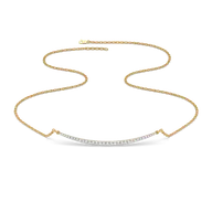 Classic Crescent - Lab Diamond Necklace thumbnail 3