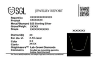 Classic Crescent - Lab Diamond Necklace thumbnail 4