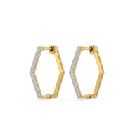 Classic Huggies - Lab Diamond  Earrings thumbnail 1