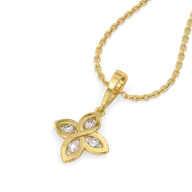 Clove Embrace - Lab Diamond Pendant thumbnail 1