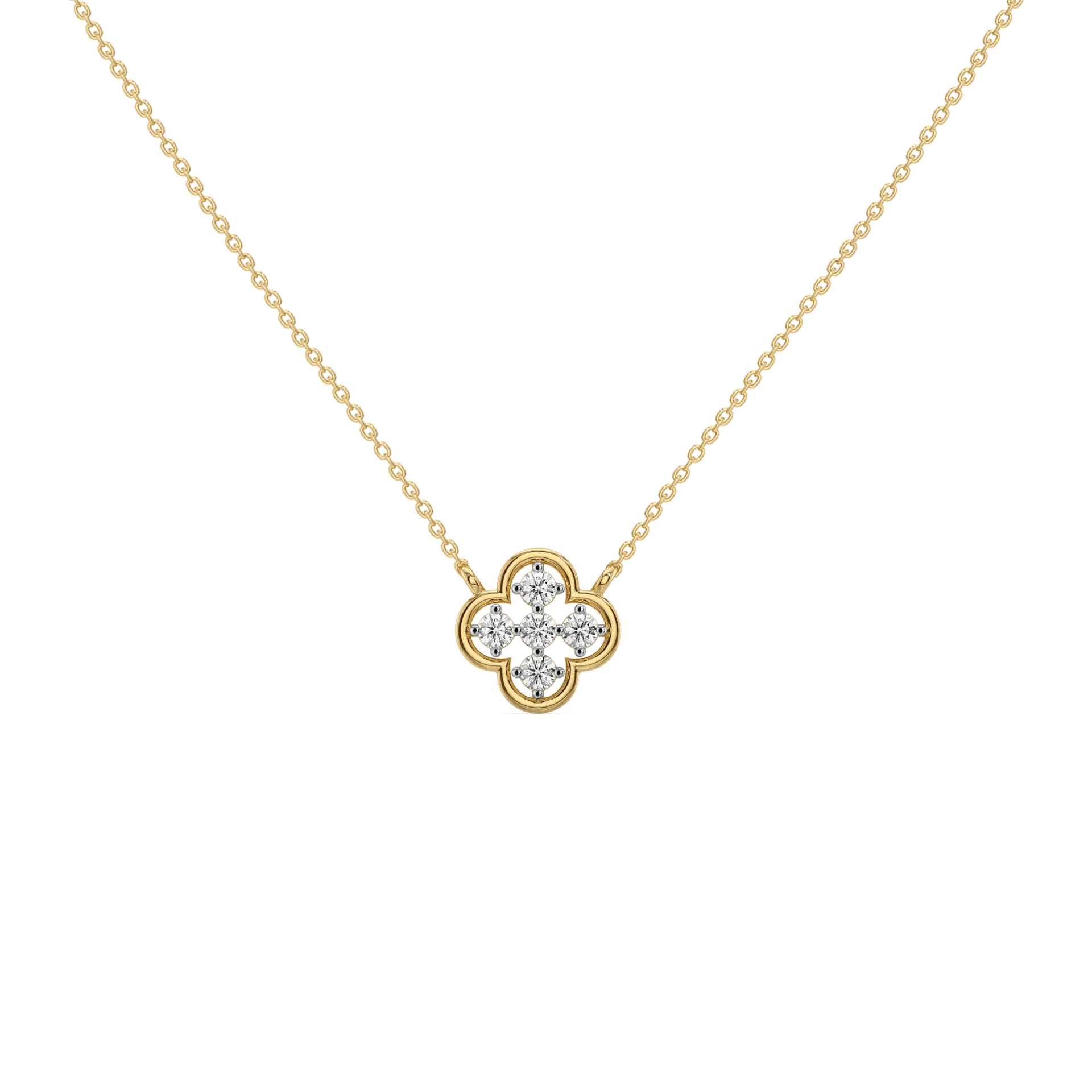 Clover - Lab Diamond Pendant Necklace — image 1