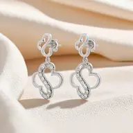 Clover S-Drops - Lab Diamond Earrings thumbnail 6