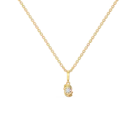 Cocoon Charm - Lab Diamond Necklace thumbnail 1