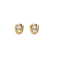 Cocoon Charm - Lab Diamond Stud Earrings thumbnail 2
