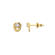 Cocoon Charm - Lab Diamond Stud Earrings thumbnail 3