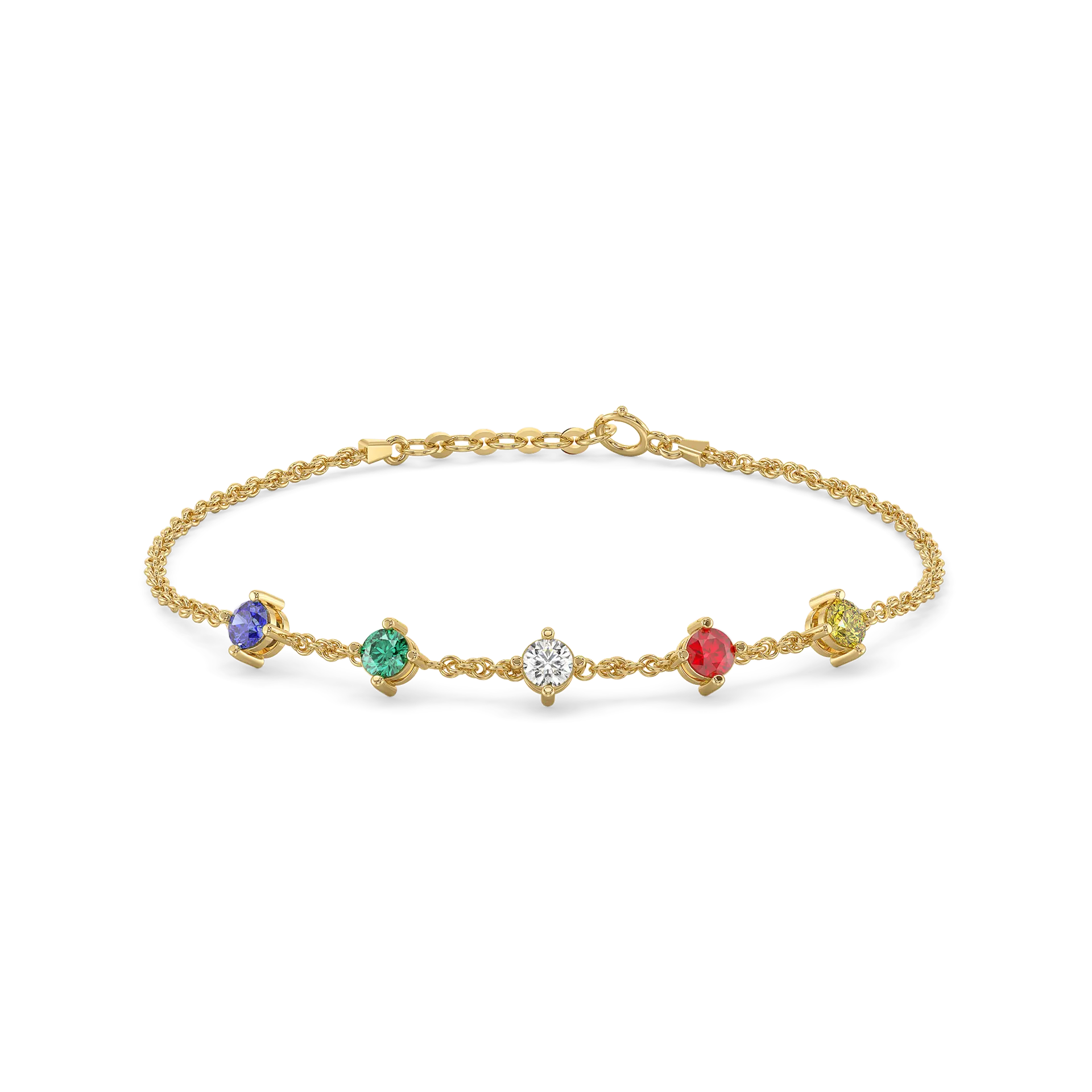 Color-Coded Monica – Lab Diamond Bracelet