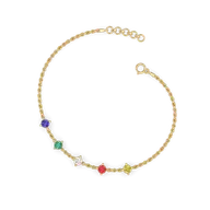 Color-Coded Monica – Lab Diamond Bracelet thumbnail 3