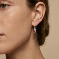 Colour Glitch - Lab Diamond Drop Earrings thumbnail 2
