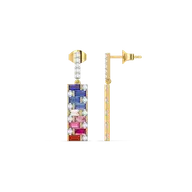 Colour Glitch - Lab Diamond Drop Earrings thumbnail 5