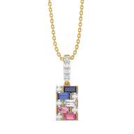 Colour Glitch - Lab Diamond Pendant thumbnail 3