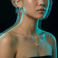 Colour Glitch - Lab Diamond Pendant thumbnail 4