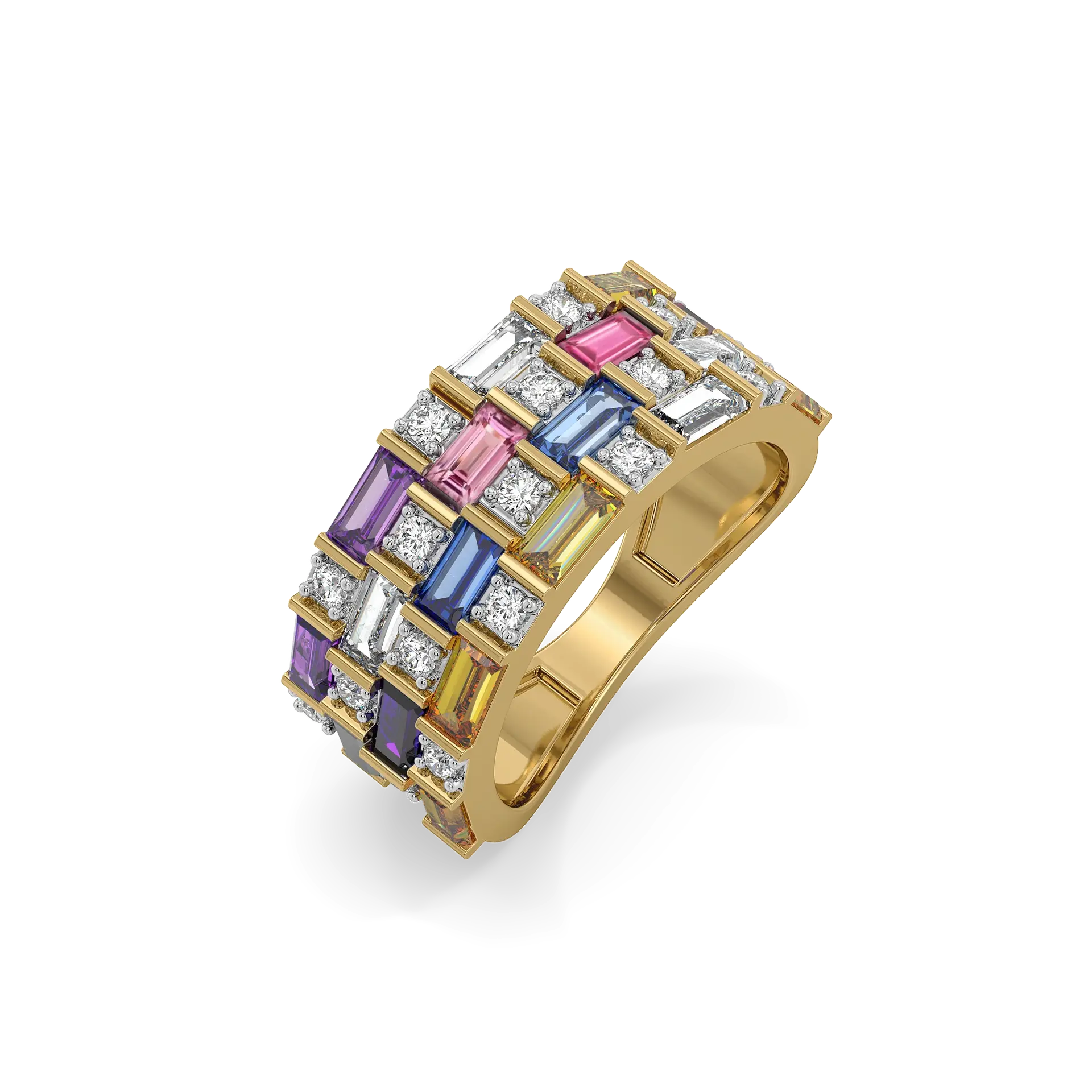 Colour Glitch - Lab Diamond Ring