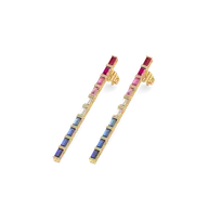 Colourburst - Lab Diamond Drop Earrings thumbnail 1