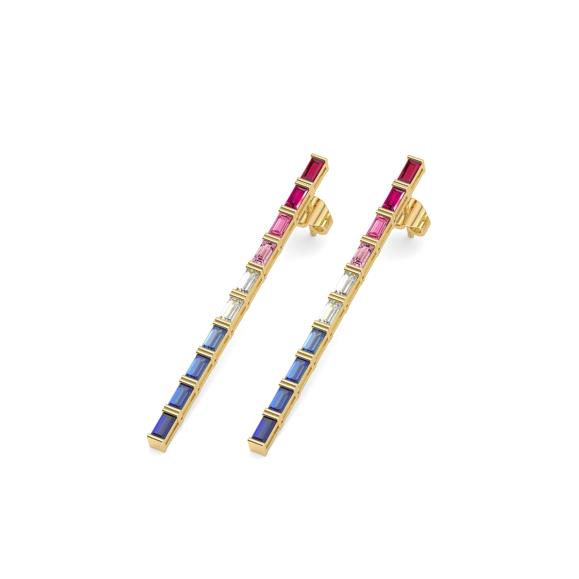 Colourburst - Lab Diamond Drop Earrings