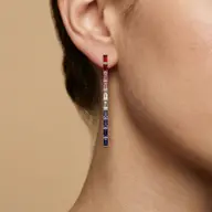 Colourburst - Lab Diamond Drop Earrings thumbnail 2