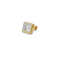 Cross Axis - Lab Diamond Men's Stud Earrings thumbnail 1