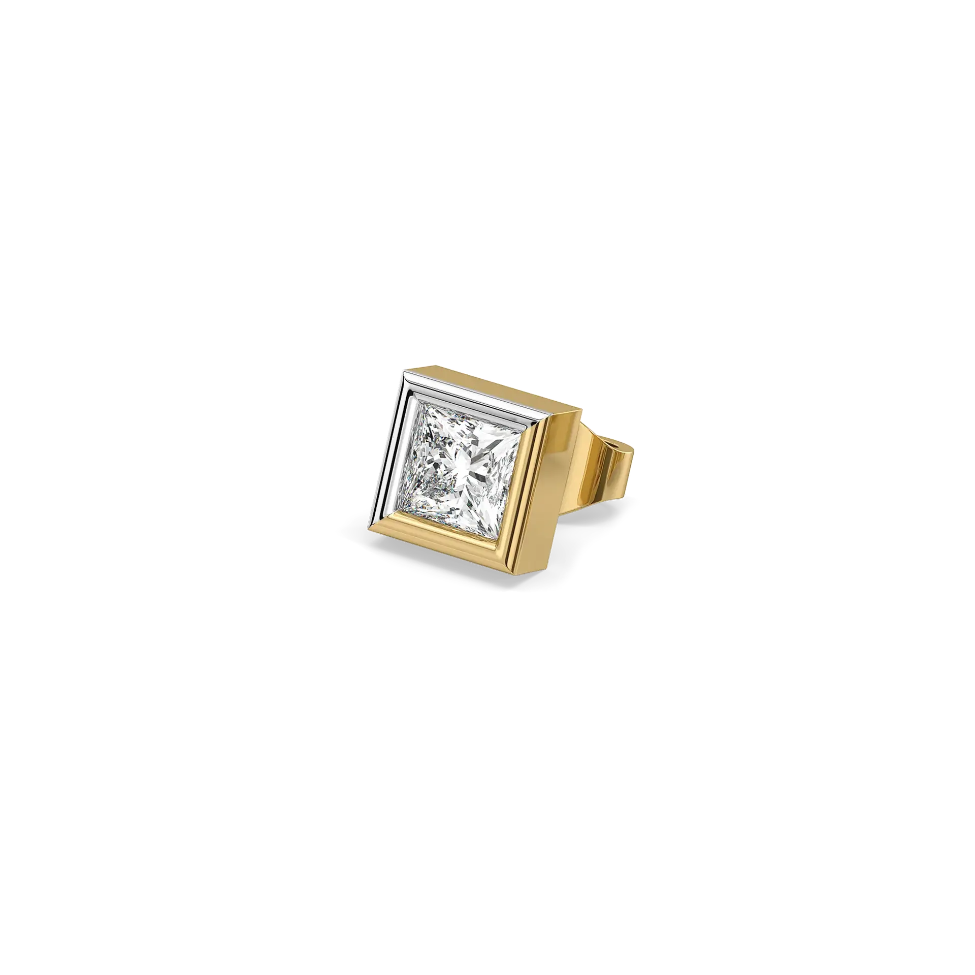 Cross Axis - Lab Diamond Men's Stud Earrings