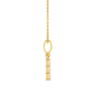 Crown Square - Pure Gold Lab Diamond Pendant thumbnail 3
