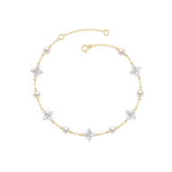 Crystal Pearls - Lab Diamond Bracelet thumbnail 3