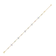 Crystal Pearls - Lab Diamond Bracelet thumbnail 5