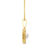 Crystal Pearls - Lab Diamond Pendant thumbnail 5