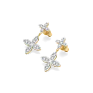 Daffodil Drops - Pure Gold Lab Diamond Earrings thumbnail 4