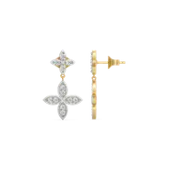 Daffodil Drops - Pure Gold Lab Diamond Earrings thumbnail 5