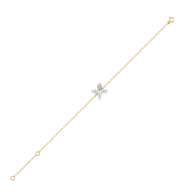 Daffodil Flora - Pure Gold Lab Diamond Fashion Bracelet thumbnail 3