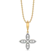Daffodil Flora - Pure Gold Lab Diamond Pendant thumbnail 2