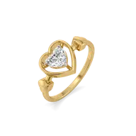 Dangling Hearts - Lab Diamond Ring thumbnail 1