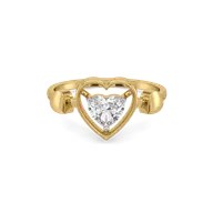 Dangling Hearts - Lab Diamond Ring thumbnail 2