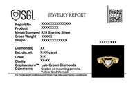 Dangling Hearts - Lab Diamond Ring thumbnail 4