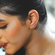 "Dare to Sparkle" Ear Cuff - Lab Diamond Earrings thumbnail 2