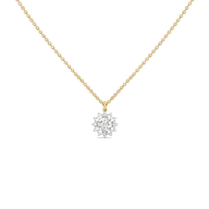 Day bloom - Lab Diamond Solitaire Necklace thumbnail 1