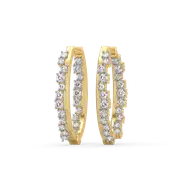 Daybreak Huggies - Lab Diamond Earrings thumbnail 2