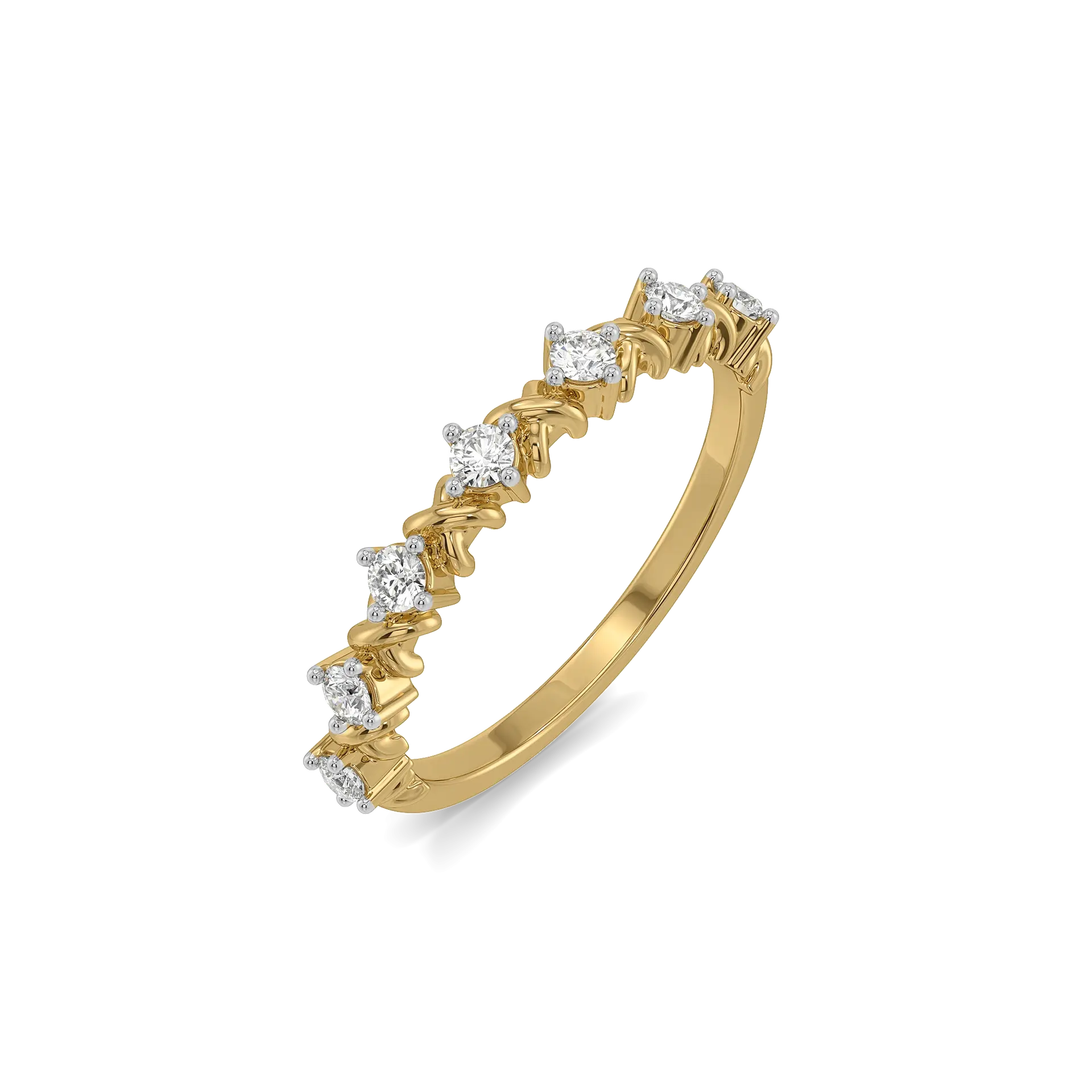 Destiny Band - Pure Gold Lab Diamond Ring