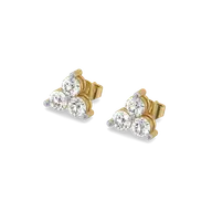 Destiny Cluster - Pure Gold Lab Diamond Earrings thumbnail 1