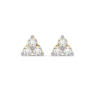 Destiny Cluster - Pure Gold Lab Diamond Earrings thumbnail 2