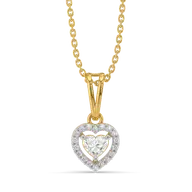 Devotion Heart Halo - Pure Gold Lab Diamond Pendant thumbnail 1
