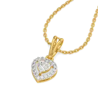 Devotion Heart Halo - Pure Gold Lab Diamond Pendant thumbnail 2
